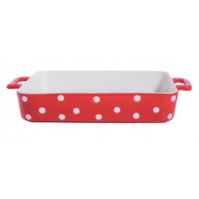 Форма для выпечки Red large with dots 38,5x23,5x6,5 см